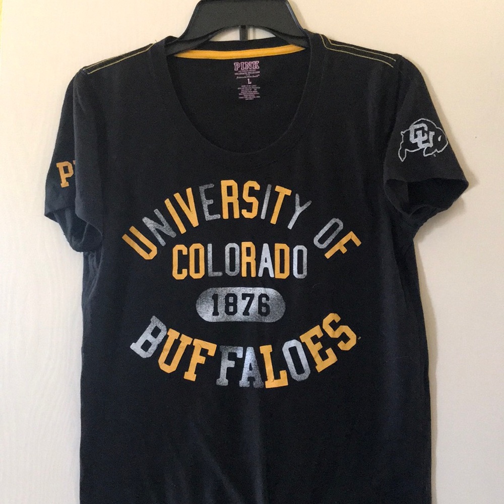 Pink collegiate t shirt